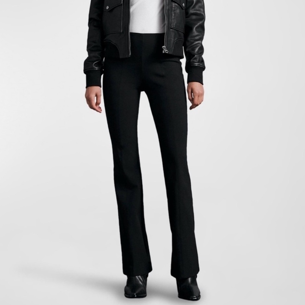 RAG & BONE Navy Simone Flare Trouser in salute size 4
